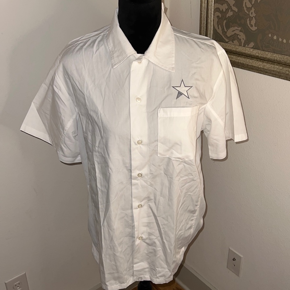 Chef Works CSCV white shirt sleeves buttoned‎ down cool vent cook shirt Sz S new